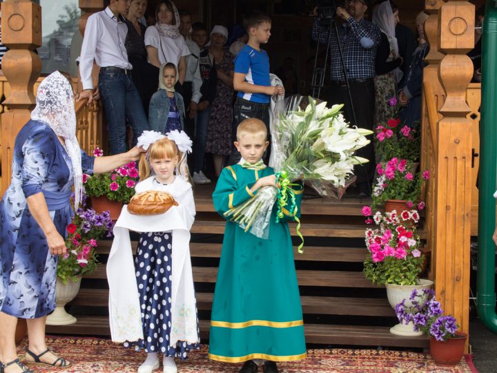 1 августа 2017 г. Освящение храма Благовещения Пресвятой Богородицы в Ленинске-Кузнецком