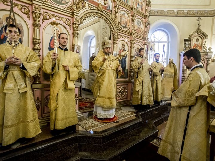 18 декабря 2017 г. Всенощное бдение в храме свт. Николая Чудотворца пос. Новосафоновский