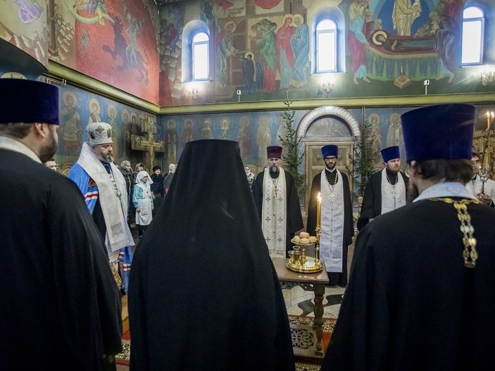 14 января 2018 г. Всенощное бдение в Свято-Серафимо-Покровском женском монастыре