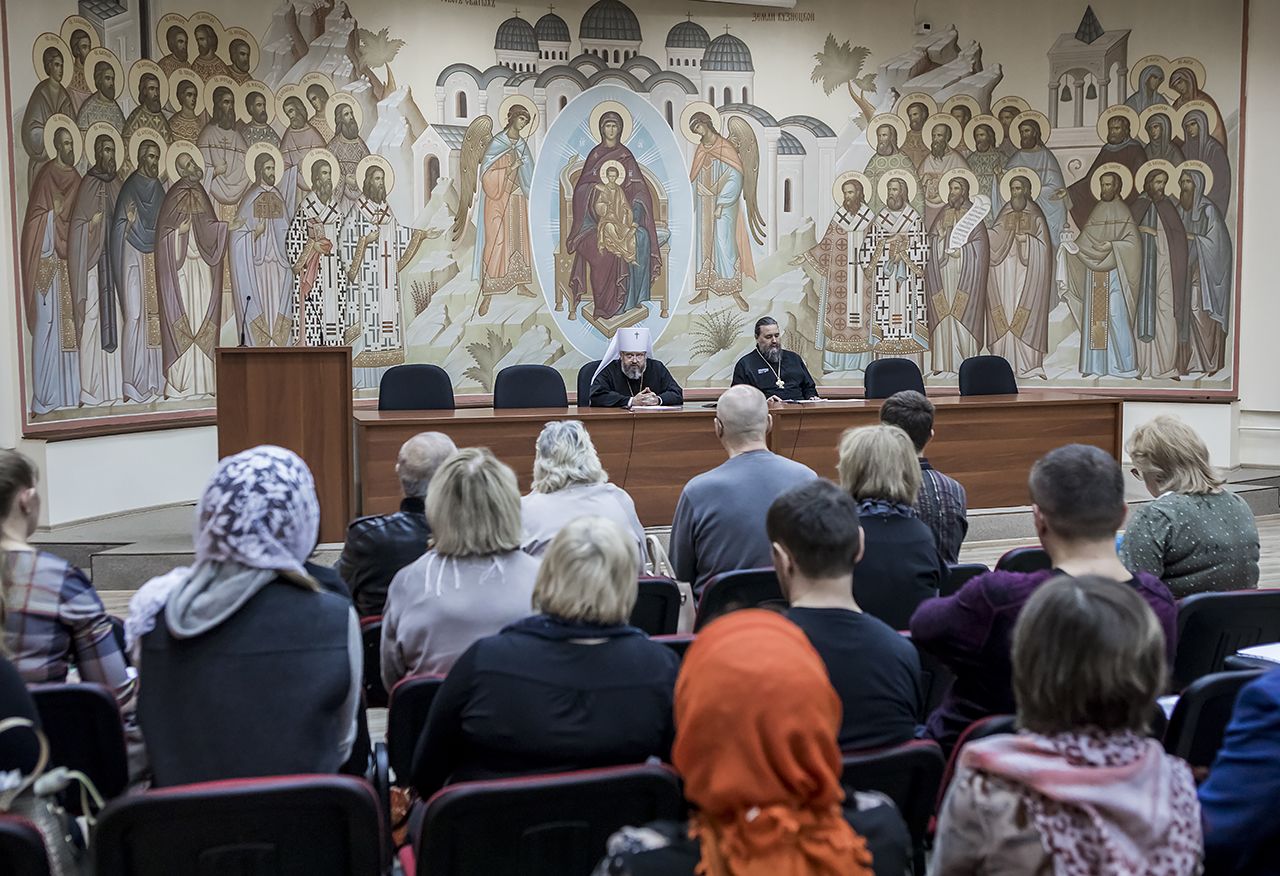 22 мая 2018 г. Встреча главы митрополии с родственниками погибших в «Зимней вишне»