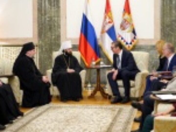 Состоялась встреча председателя Отдела внешних церковных связей с Президентом Сербии