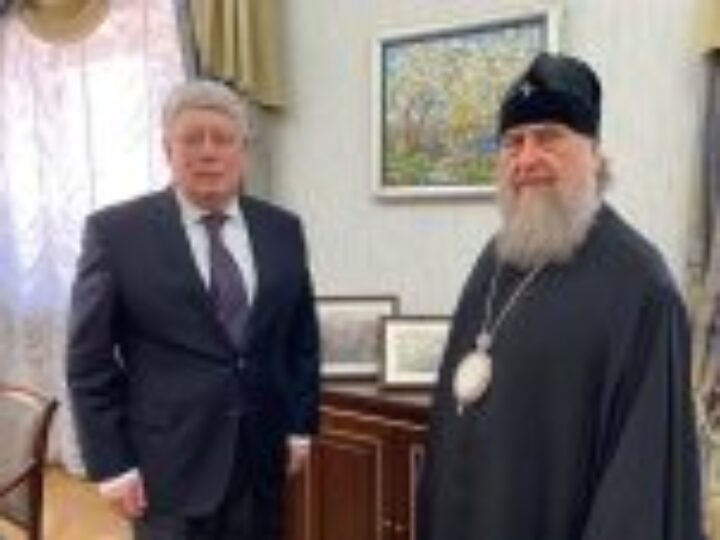 Глава Казахстанского митрополичьего округа и посол России обсудили вопросы религиозной жизни в Республике Казахстан