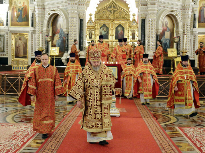 17 декабря 2025 г. Служение главы митрополии в храме Христа Спасителя Москвы в день памяти великомученицы Варвары