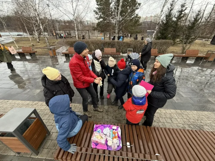 В парке Победы прошла традиционная пасхальная игра дружины Братства православных следопытов «Кемеровоград»