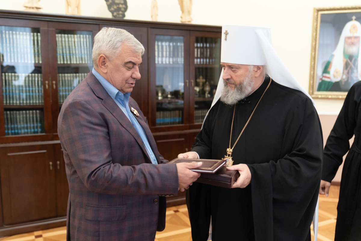 Митрополит Аристарх встретился с генеральным директором группы компаний «Стройсервис» Дмитрием Николаевым