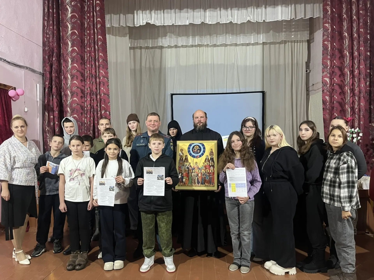 Урок мужества прошёл в деревне Сергеевка